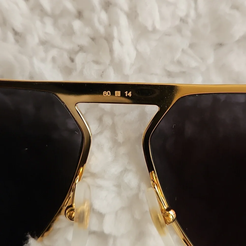 Cartier Gold Frame Sunglasses with Dark Lenses